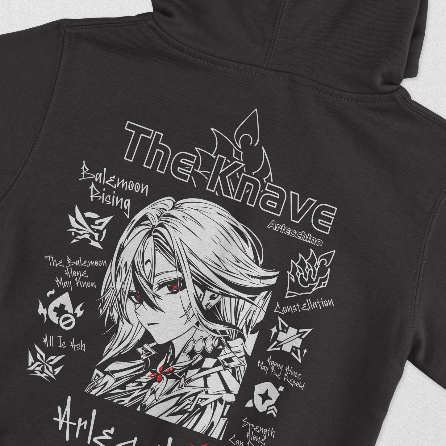 ElfTheory - Arlecchino The Knave Genshin Impact Hoodie Fan Made