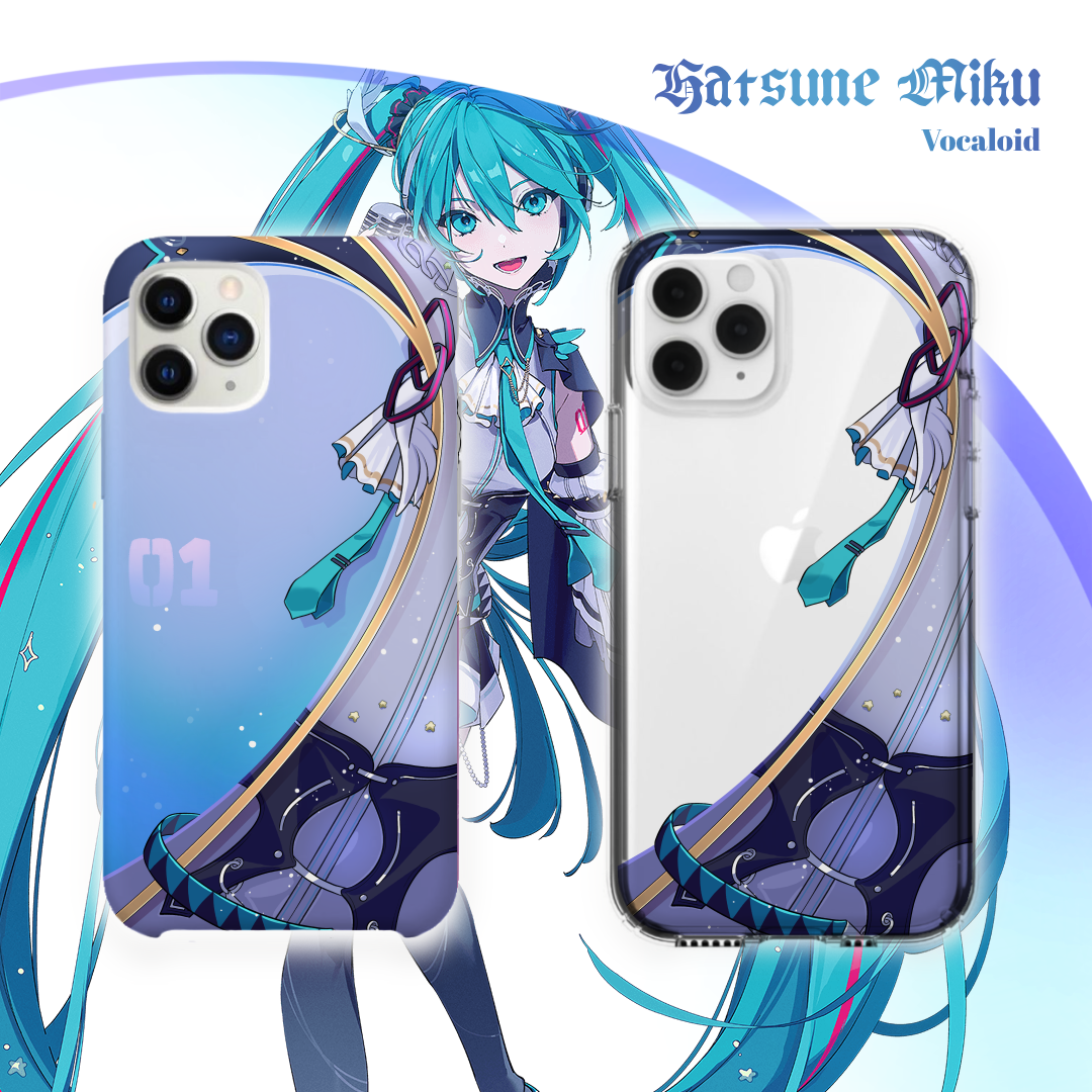ElfTheory - Hatsune Miku Vocaloid Pattern Protective Cover For Iphone & Samsung