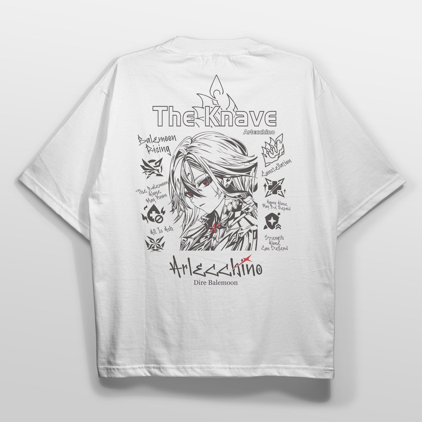 ElfTheory - Arlecchino Genshin Impact T-shirt Fan Made