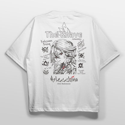 ElfTheory - Arlecchino Genshin Impact T-shirt Fan Made