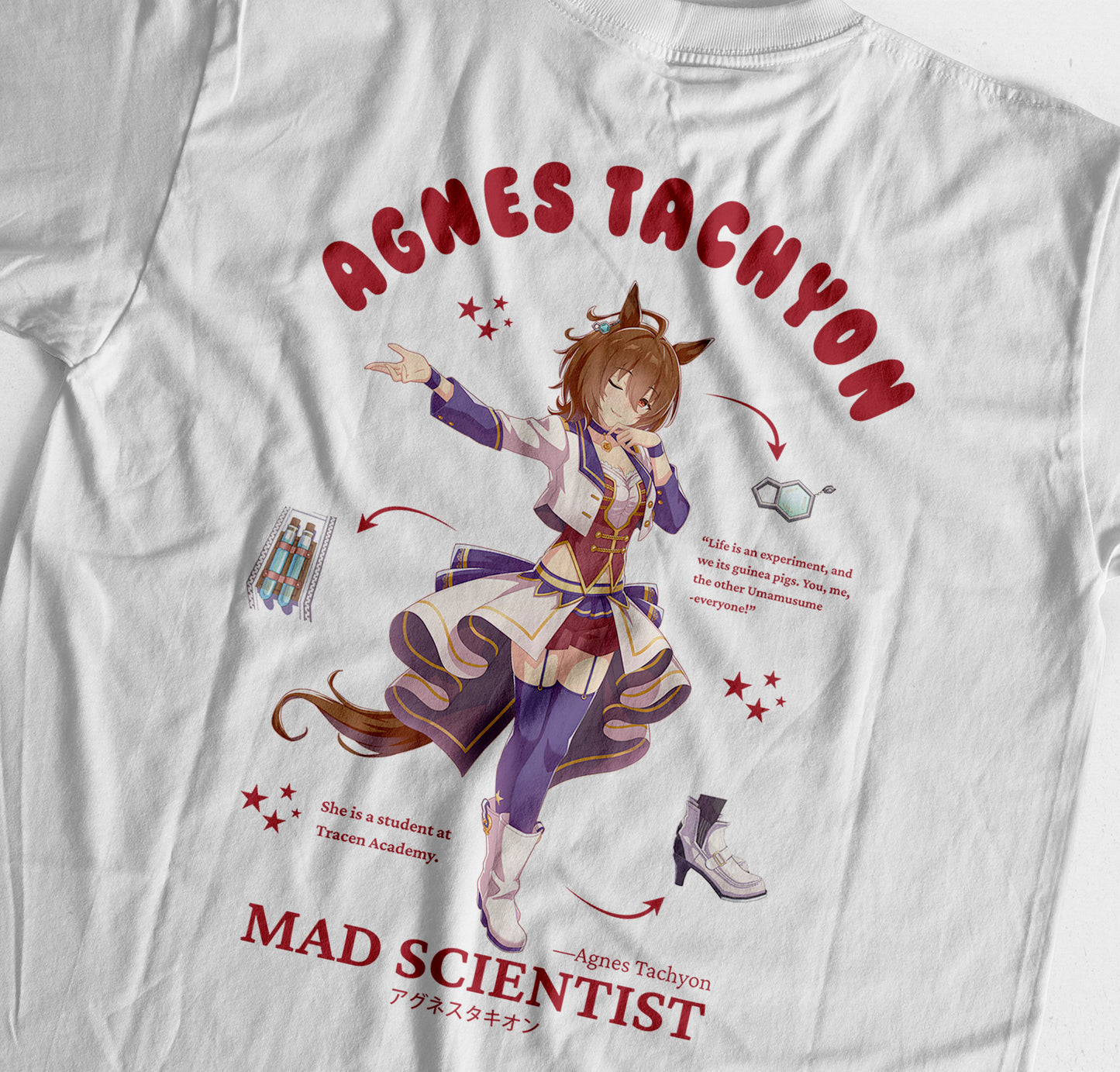 ElfTheory - Agnes Tachyon Uma Musume Tshirt : Anime Graphic Tee