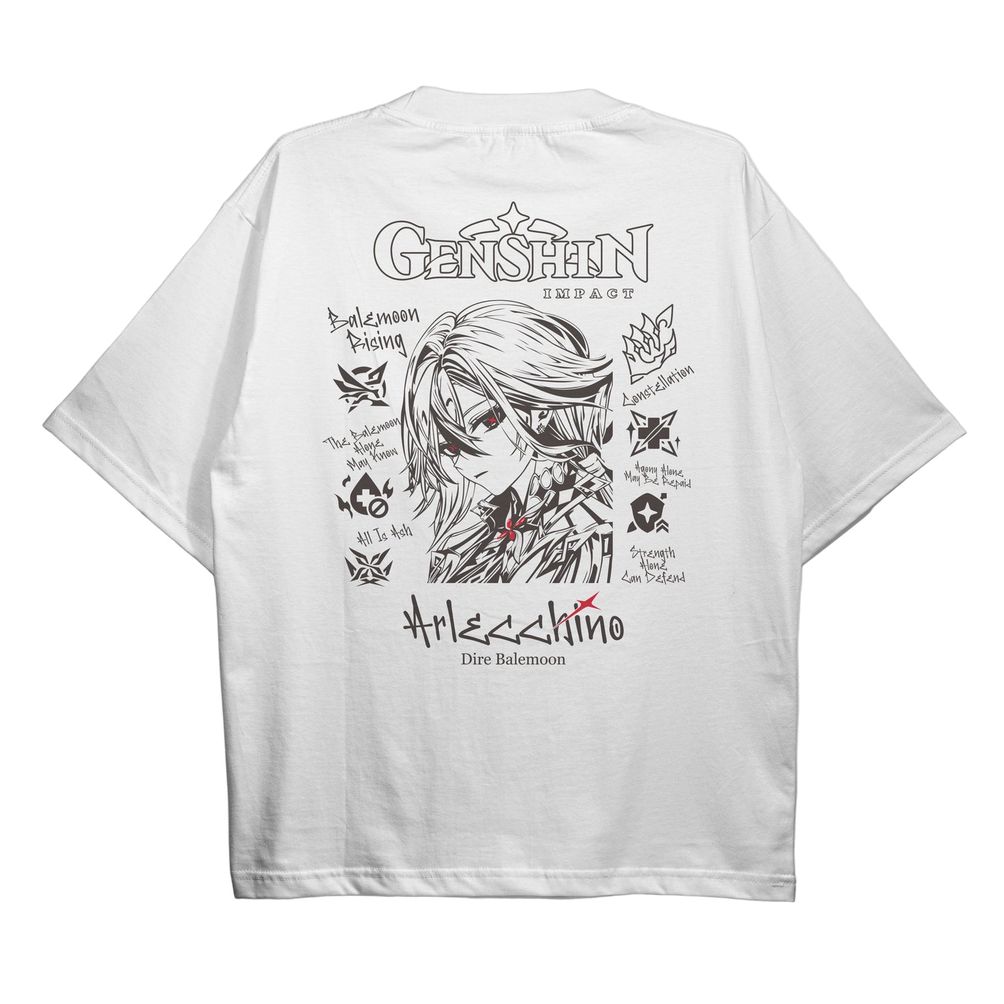 ElfTheory- Arlecchino Genshin Impact : Anime Graphic Tee