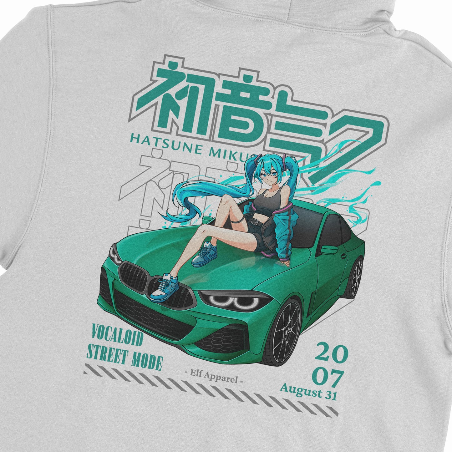 ElfTheory - Hatsune Miku Vocaloid Street Mode Fanmade Hoodie