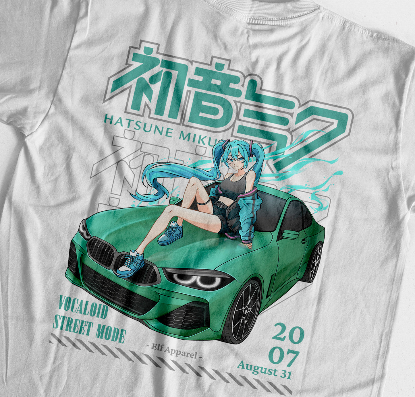 ElfTheory - Hatsune Miku Vocaloid Street Mode Tshirt Fan Made