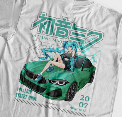 ElfTheory - Hatsune Miku Vocaloid Street Mode Tshirt Fan Made