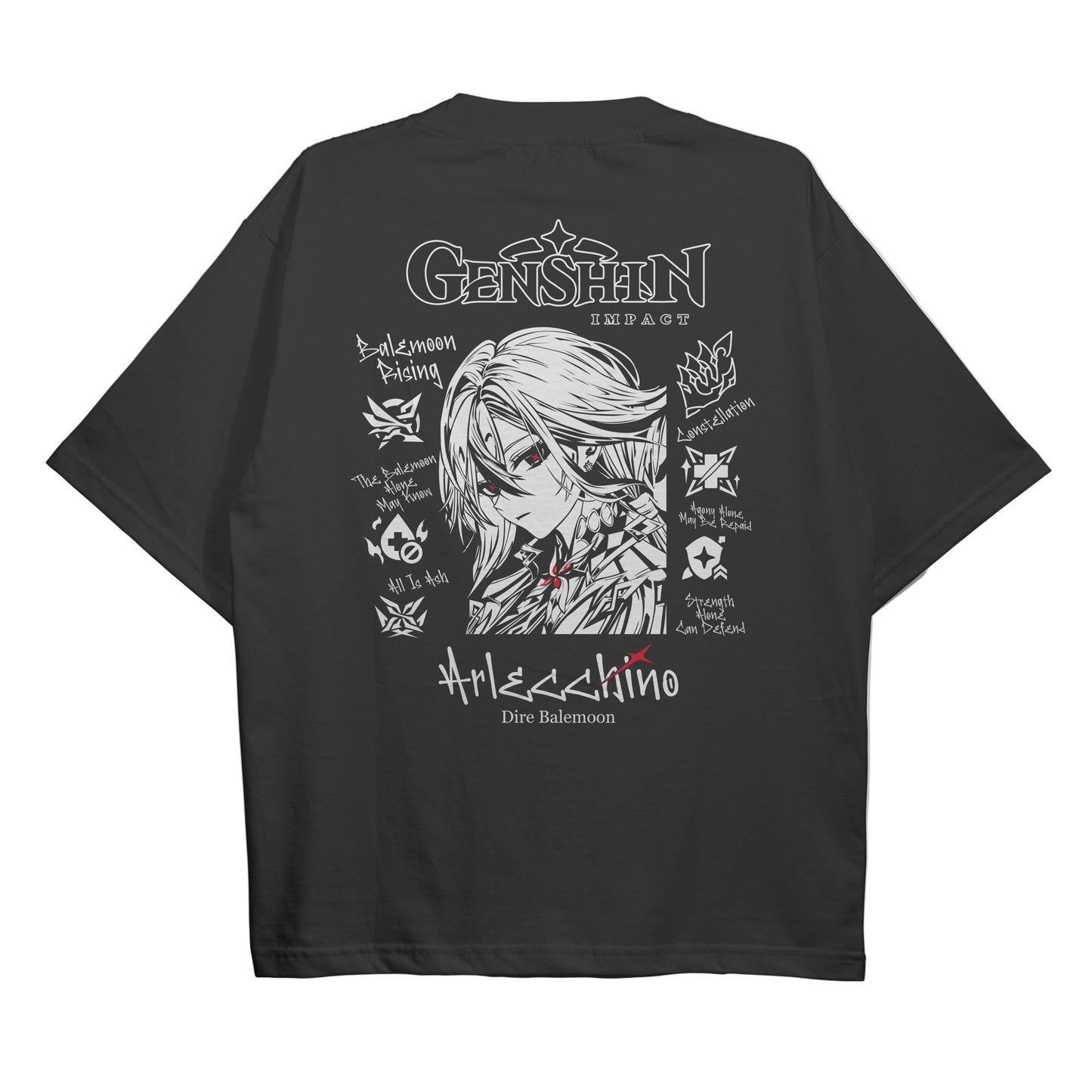 ElfTheory- Arlecchino Genshin Impact : Anime Graphic Tee