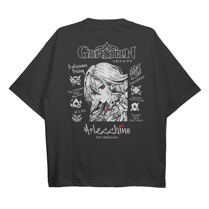 ElfTheory- Arlecchino Genshin Impact : Anime Graphic Tee