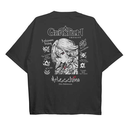 ElfTheory- Arlecchino Genshin Impact : Anime Graphic Tee