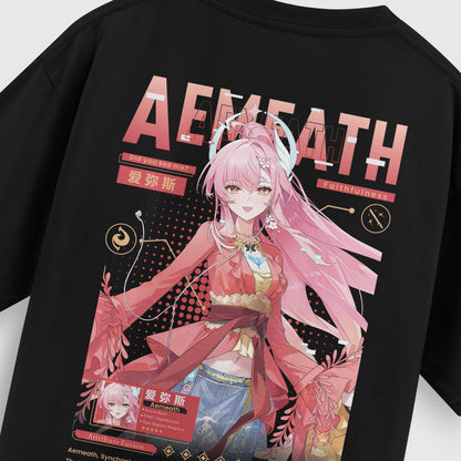 ElfTheory - Aemeath Wuthering Waves Heavyweight T-Shirt: Anime Graphic Tee Cotton 20s