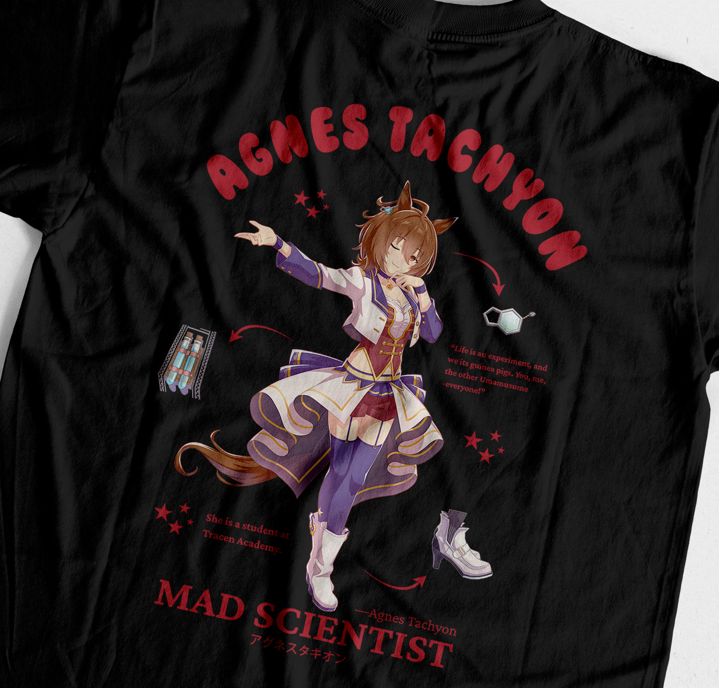 ElfTheory - Agnes Tachyon Uma Musume Tshirt : Anime Graphic Tee