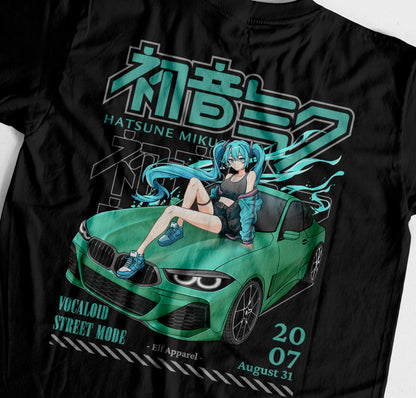 ElfTheory - Hatsune Miku Vocaloid Street Mode Tshirt Fan Made
