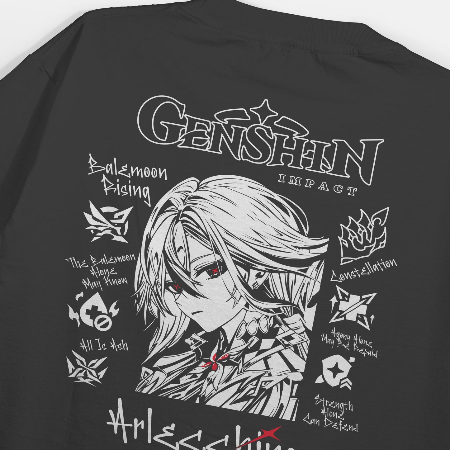 ElfTheory- Arlecchino Genshin Impact : Anime Graphic Tee