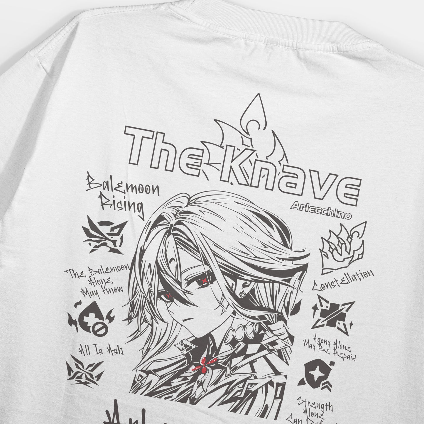 ElfTheory - Arlecchino Genshin Impact T-shirt Fan Made
