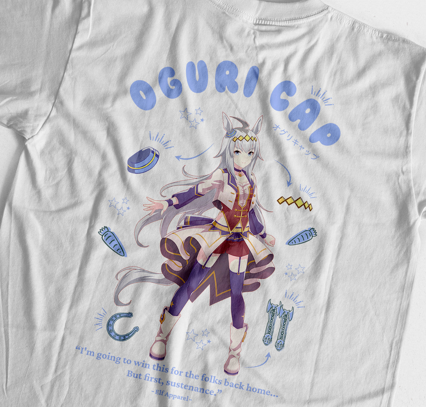 ElfTheory - Oguri Cap Uma Musume Tshirt : Anime Graphic Tee