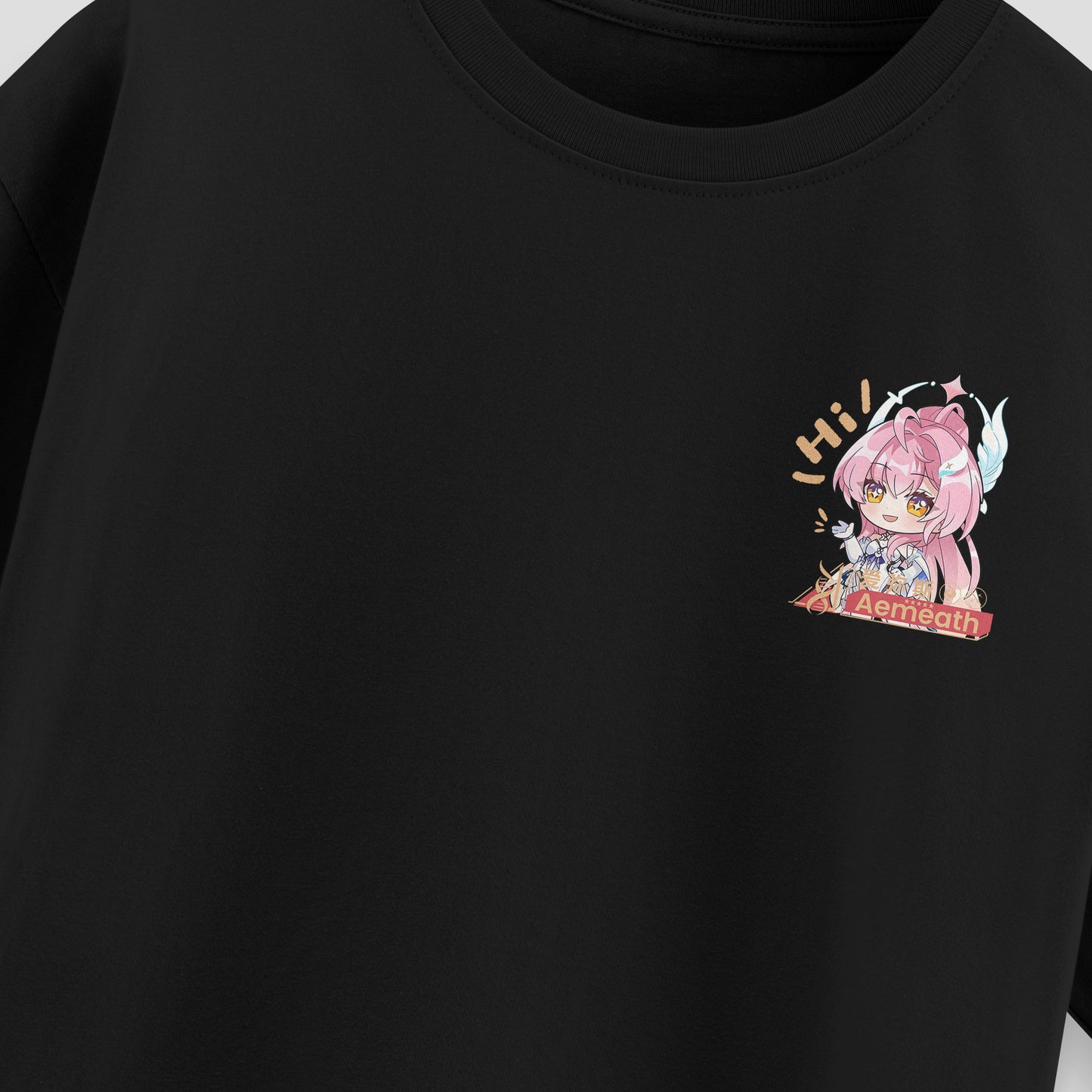 ElfTheory - Aemeath Wuthering Waves Heavyweight T-Shirt: Anime Graphic Tee Cotton 20s