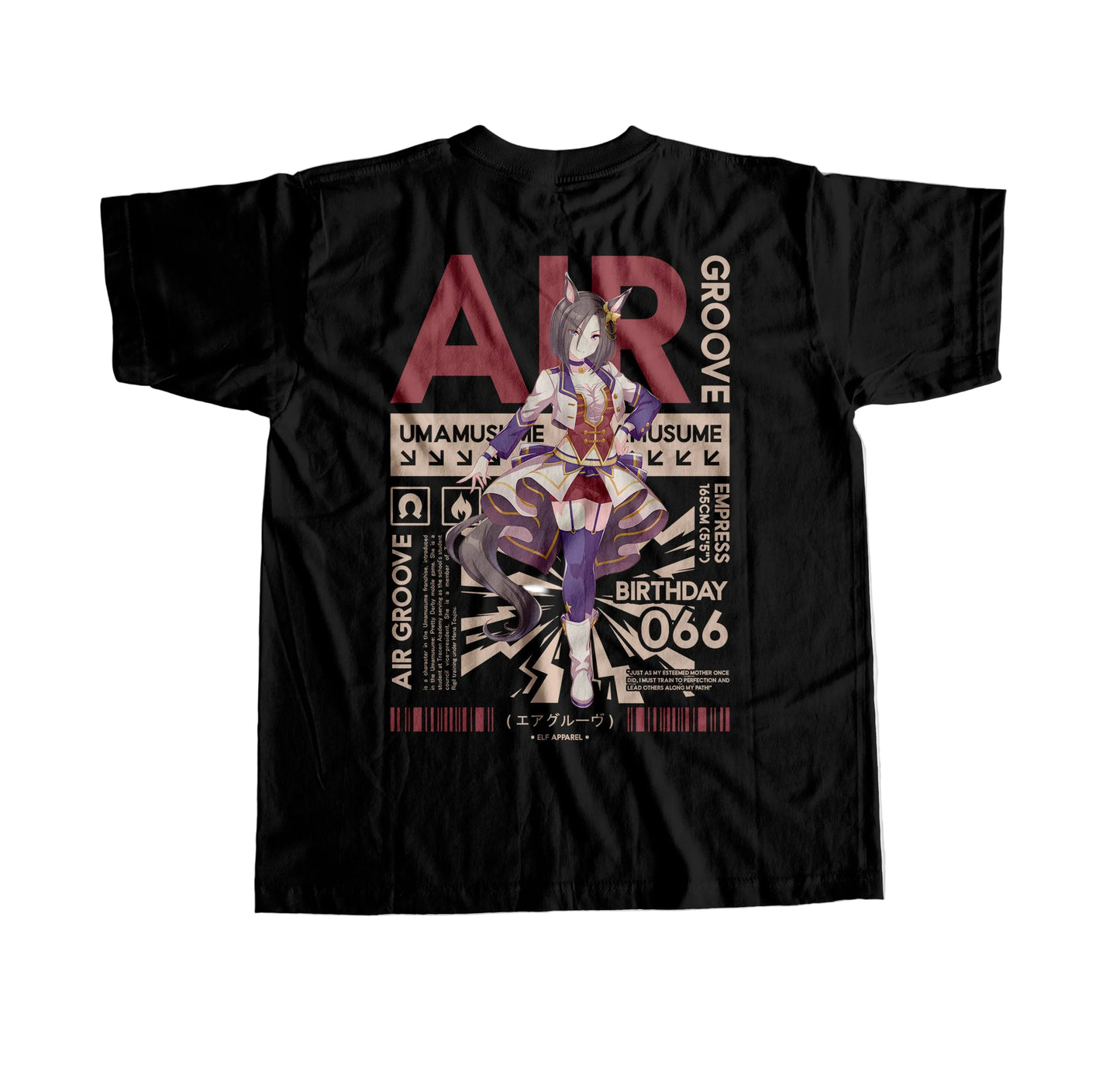 ElfTheory - Air Groove Uma Musume T-Shirt : Anime Graphic Tee