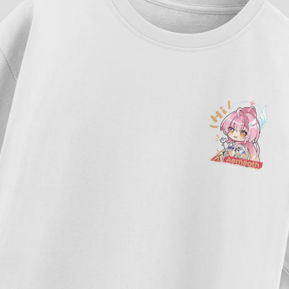 ElfTheory - Aemeath Wuthering Waves Heavyweight T-Shirt: Anime Graphic Tee Cotton 20s