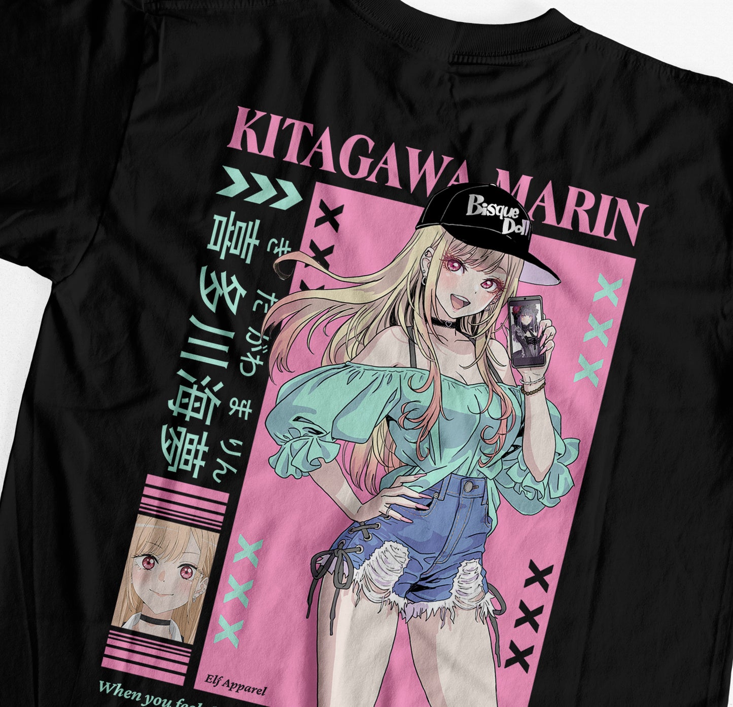 ElfTheory - Marin Kitagawa Sono Bisque Doll T-Shirt : Anime My Dress-Up Darling Graphic Tee