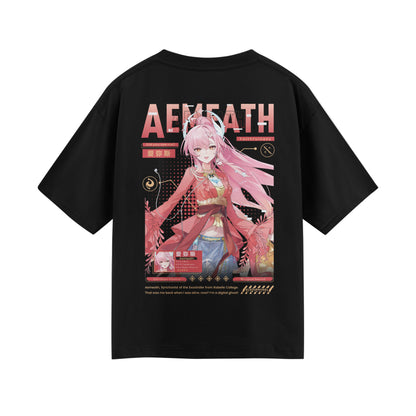 ElfTheory - Aemeath Wuthering Waves Heavyweight T-Shirt: Anime Graphic Tee Cotton 20s