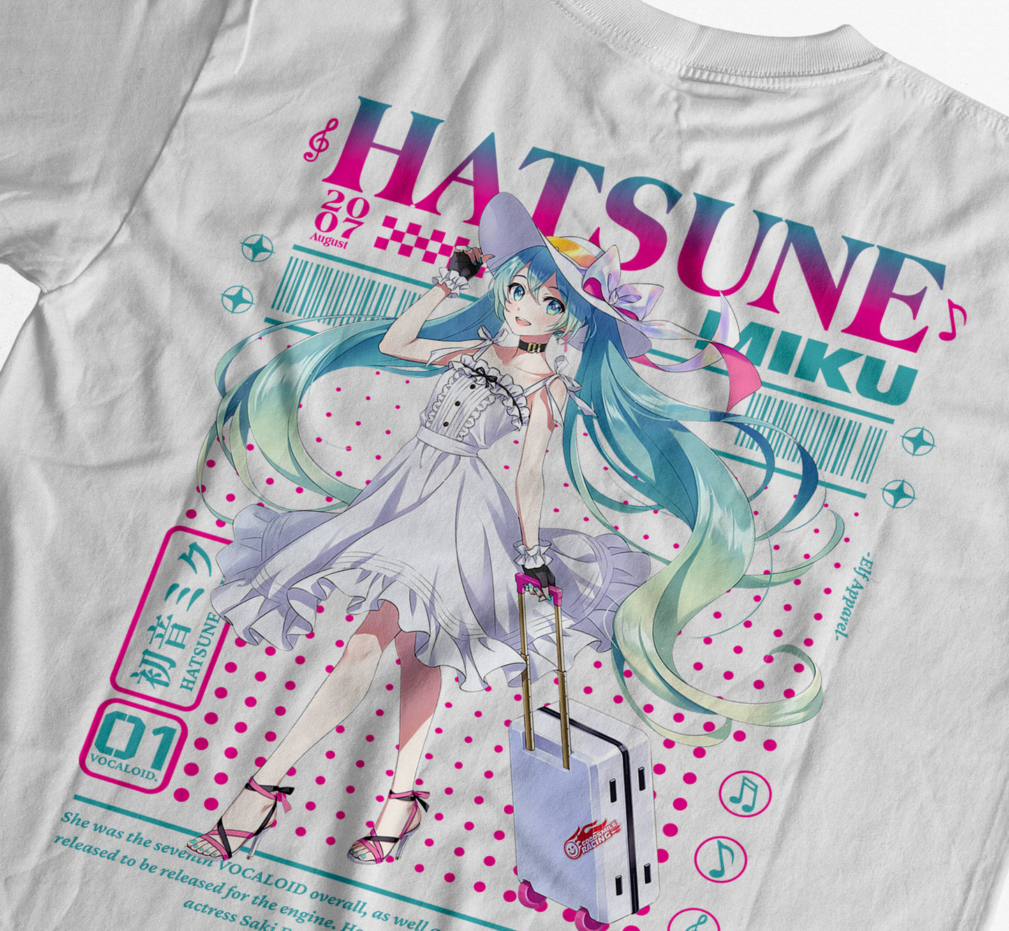 Hatsune Miku Vocaloid - Anime T-Shirt Graphic Tee