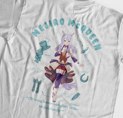 ElfTheory -  Mejiro McQueen Uma Musume Tshirt : Anime Graphic Tee
