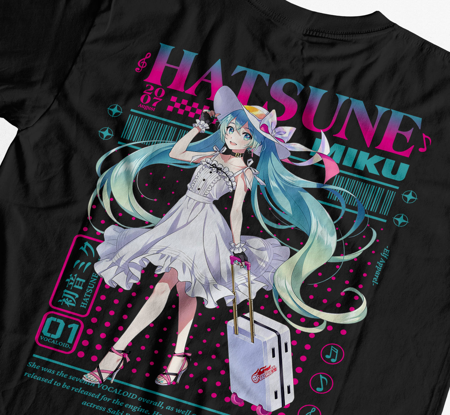 Hatsune Miku Vocaloid - Anime T-Shirt Graphic Tee