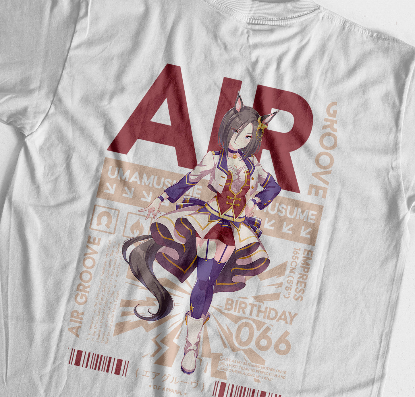 ElfTheory - Air Groove Uma Musume T-Shirt : Anime Graphic Tee