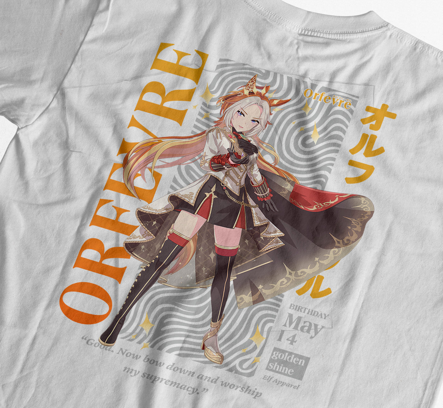 Orfevre Uma Musume T-Shirt Fan Made : Anime Graphic Tee