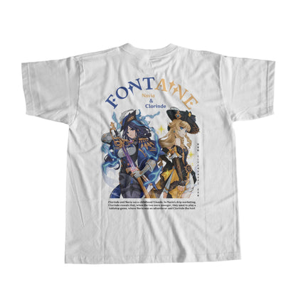 ElfTheory - Clorinde & Navia Genshin Impact T-shirt Fan Made