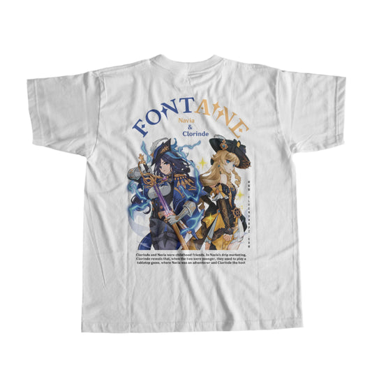 ElfTheory - Clorinde & Navia Genshin Impact T-shirt Fan Made