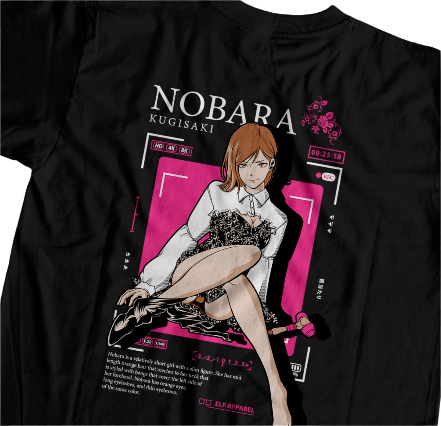 ElfTheory - Nobara Kugisaki Jujutsu Kaisen T-shirt Fan Made