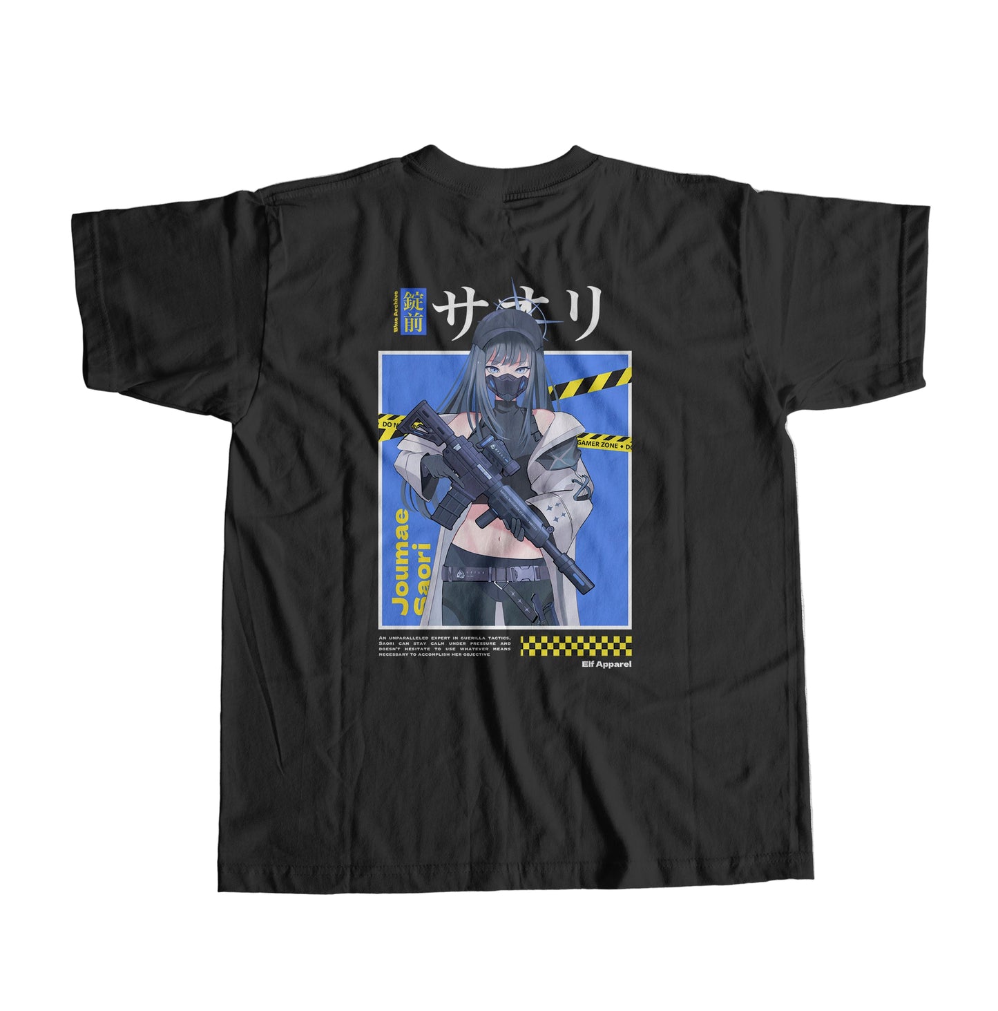 ElfTheory - Saori Joumae Blue Archive Tshirt : Anime Graphic Tee